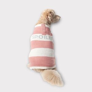 Vibrant Life Blush Spoiled with Buttons Dog Sweater, Small